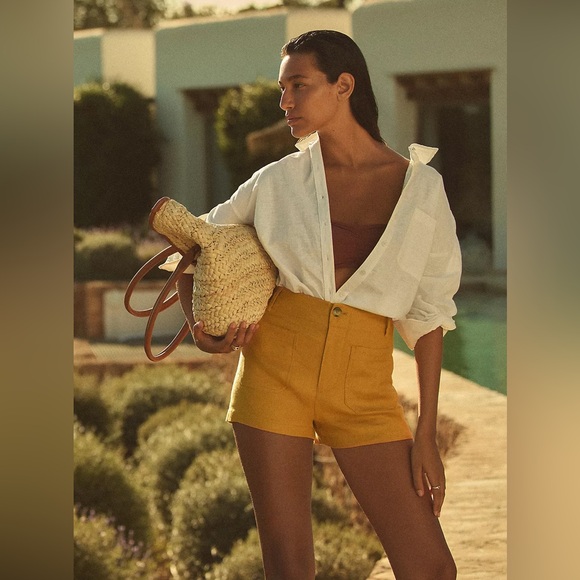 NWT / Anthropologie Colette Linen Shorts by Maeve. Size 29 - Picture 2 of 9